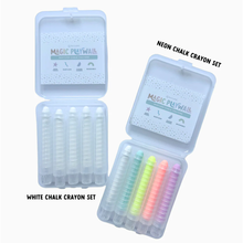 Load image into Gallery viewer, DustlessChalkCrayons_MagneticHolderBundleforMagicPlaywall-NeonColours