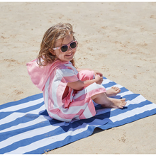 Load image into Gallery viewer, KidsPonchoQuickDryHoodedTowel-MalibuPink6