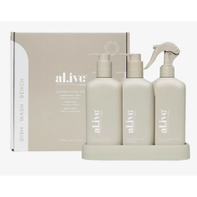 Load image into Gallery viewer, KitchenCleaningTrio-Lemon_Pomegranate_Watermelon_Lime_Al.iveBody8