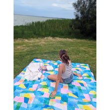 Load image into Gallery viewer, saltwater-picnic-rug-skylight-blue
