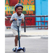 Load image into Gallery viewer, maxi-micro-deluxe-led-kids-scooter-3-wheel-navy-blue-