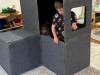 Load and play video in Gallery viewer, Giant Magnetic Felt Tiles | 20 piece STEM Building Set