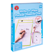 Load image into Gallery viewer, A4 Write & Wipe Pocket Sleeves Set