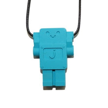 Load image into Gallery viewer, Jellystone Robot Chew Pendant Necklace -Blue Hawaiian - The Sensory Specialist