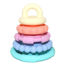 Load image into Gallery viewer, Jellystone Teether Stacker - Rainbow Pastel - The Sensory Specialist
