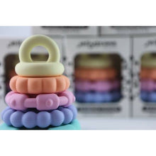Load image into Gallery viewer, Teether Stacker - Rainbow Pastel | Jellystone Designs