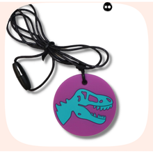 Load image into Gallery viewer, Dinosaur Chew Pendant Necklace | Jellystone Designs
