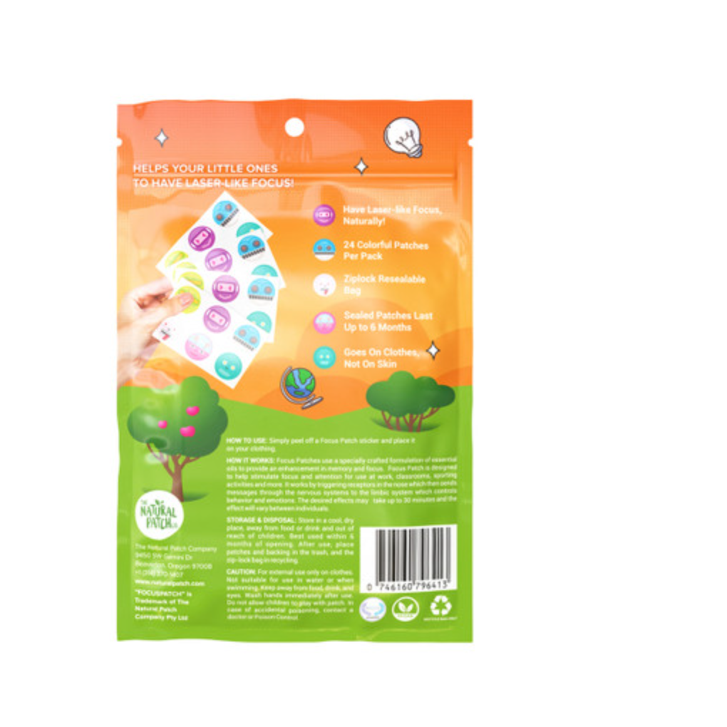 Focus Patch Stickers FocusPatch Focus Enhancing Stickers | Natural Patch – The Sensory ...