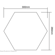 Load image into Gallery viewer, Hexagon Stick On Acoustic Wall Tiles - Set of 6 
