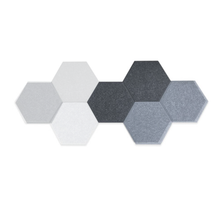 Load image into Gallery viewer, Hexagon Stick On Acoustic Wall Tiles - Set of 6 
