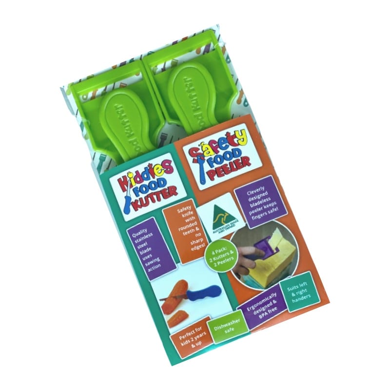 Kiddies Food Kutter (small) & Peeler - 4 Pack