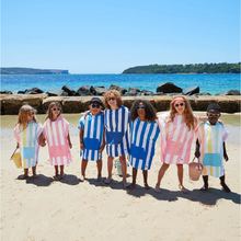 Load image into Gallery viewer, KidsPonchoQuickDryHoodedTowel-MalibuPink9
