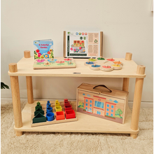 Load image into Gallery viewer, Montessori 2 Tier Shelf
