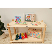 Load image into Gallery viewer, Montessori 2 Tier Shelf
