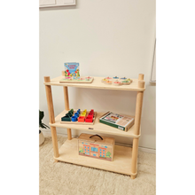 Load image into Gallery viewer, Montessori 3 tier shelf - Qtoys
