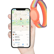 Load image into Gallery viewer, Smartphone displaying a map app with a colorful wristband on a white background
