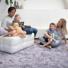 Load image into Gallery viewer, mooshy-mat-geo-grey-family-shot
