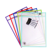 Load image into Gallery viewer, A4 Write &amp; Wipe Pocket Sleeves Set
