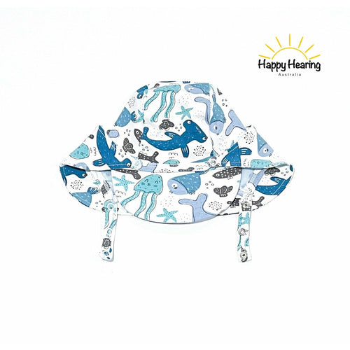 hearing aid 2 in 1 sun hat pilot cap Australia ocean