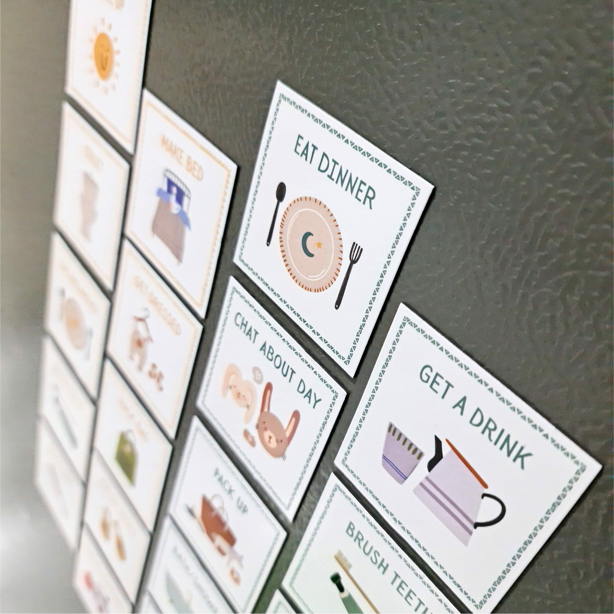 Magnetic Daily Routine Cards - Set of 20 | The Creative Sprout – The ...