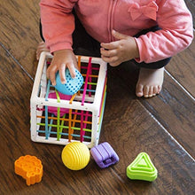 Load image into Gallery viewer, Inny Bin Fat Brain Toys shape sorting sensory toy box
