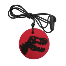 Load image into Gallery viewer, jellystone-dino-chew-pendant-necklace
