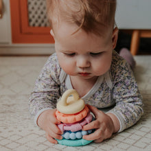 Load image into Gallery viewer, Jellystone Rainbow Pastel Teether Stacker - The Sensory Specialist
