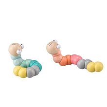 Load image into Gallery viewer, Wooden Jointed Worm - Pastel - The Sensory Specialist
